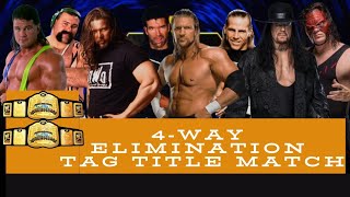 NWO vs DX vs Steiner Brothers vs Brother Of Destruction Undertaker Kane  World Tag Team Title Match [upl. by Anitan]