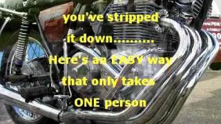 HONDA CB4004 Engine removal [upl. by Hurlbut702]