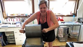 LINDA COTE Creating with my Chandler Proofing Press [upl. by Victorie]