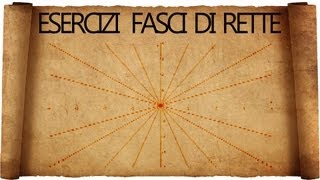 Fasci di rette  richieste tipiche negli esercizi [upl. by Sirromaj]