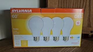 REVIEW SYLVANIA LED A19 Light Bulb 60W Equivalent Efficient 85W Medium Base 2700K Soft White [upl. by Mile]