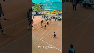 Amazing Rally 😲Defence 😳Drop 😱counter Attack 💥 volleyball volley volleydonor shorts futsal [upl. by Esinert]