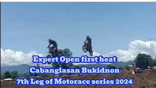 Expert Open first heat  Cabanglasan Bukidnon  7th Leg of Motorace series 2024 [upl. by Arnoldo]