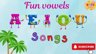 quotFun with vowels  AEIOU Songquot  song for kids  kids education [upl. by Otreblide]