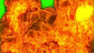 4K Fire Explosion Transition Green Screen [upl. by Ken88]