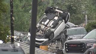 Major storm damage in Feasterville Bucks County [upl. by Ahtelra]