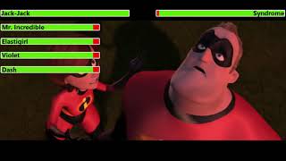 The Incredibles 2004 Final Battle with healthbars [upl. by Diahann]