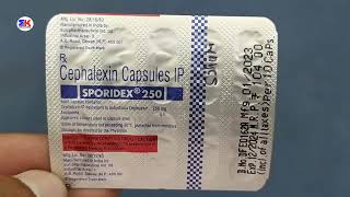 Sporidex 250mg Capsule  Cephalexin Capsule  Sporidex 250 Capsule Uses Benefits Dosage Review [upl. by Trueman]