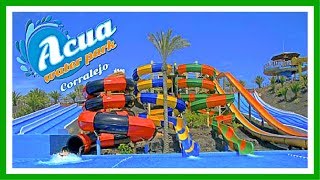 🌊 ACUA WATER PARK Corralejo  Fuerteventura  Islas Canarias ✅ España  Spain Water Park [upl. by Reagen]