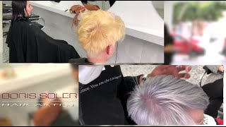 Como poner el cabello GRIS PLATA Paso a Paso [upl. by Kizzee]