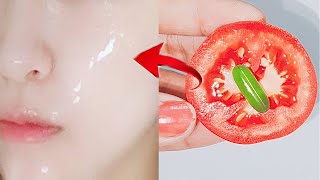 Try this magical tomato facial for instant glow skin  Tomato for face  Face glowing home remedies [upl. by Atikram373]