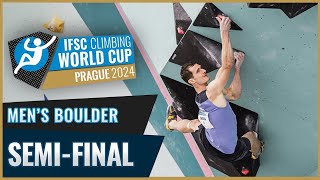 IFSC Men Boulder Semi Final PRAGUE 2024 🔥 [upl. by Atteiram]