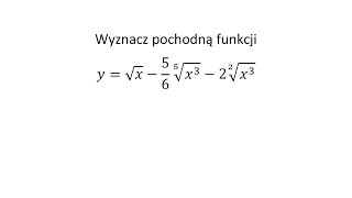 Pochodna funkcji jednej zmiennej cz15 Krysicki Włodarski przykład 654 [upl. by Batista]