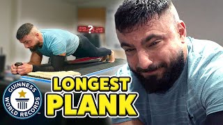 Longest Plank EVER  Guinness World Records [upl. by Nivrem204]