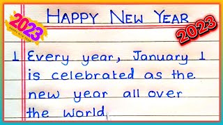 10 Lines Essay on New Year in English  Short Essay on New Year in English  Happy New Year [upl. by Yzus775]