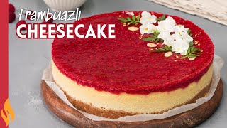 TAM ÖLÇÜLÜ 👌🏻 Kolay Frambuazlı Cheesecake Tarifi 🍰 [upl. by Rednael925]