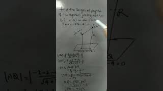 Mathematics shorts  56  Projection of line on plane in 3D Geometry [upl. by Yendirb]