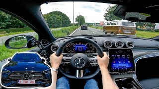 2022 Mercedes CClass Estate C300e POV Test Drive 313 HP PlugIn Hybrid Stationwagon [upl. by Eilrahs]