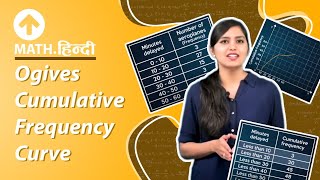 Ogives Cumulative Frequency Curve  Hindi  Maths [upl. by Ahseel]