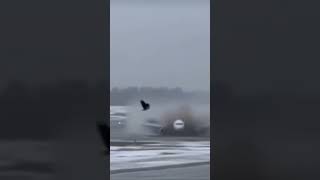 Crash landing 🛬🛬aviation subscribe airport snow snowlanding landing [upl. by Remat803]