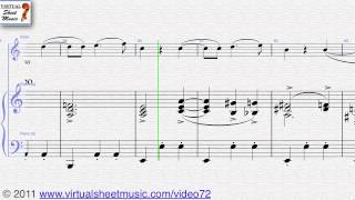 Fritz Kreislers Liebesleid violin and piano sheet music  Video Score [upl. by Nomyar]