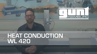 Heat conduction in metals with WL 420 from GUNT [upl. by Nabalas]