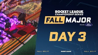 RLCS Fall Major  Swiss Stage  Day 3 [upl. by Narba]