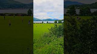 Shinty game at Kilmallie Shinty Club Scotland thegreatglenway hiking scotland [upl. by Horn]