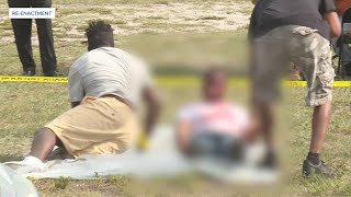 Fort Pierce residents take stand against gun violence simulate shooting [upl. by Lina]