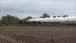 5043 Earl of Mount Edgcumbe powers The Cathedrals Express to Lincoln  Vintage Trains [upl. by Sprung890]