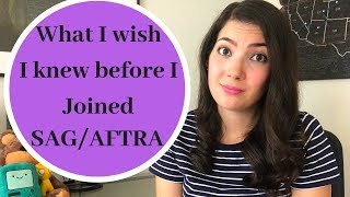 When to join SAGAFTRA what I wish I knew [upl. by Oneil]