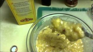 RECETA DE HELADO DE PLATANO CON NUEZ  HELADOS angycrisjavi [upl. by Yraillih]