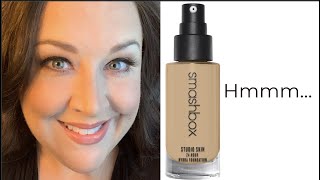 Trying SMASHBOX Studio Skin 24 Hour Hydra Foundation [upl. by Sackey141]