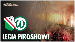 LEGIA PIROSHOW Legia Warszawa  Warta Poznań 22 50 lat Żylety [upl. by Mullane]