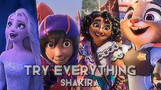 Try Everything  Shakira From Zootopia Disney AMV [upl. by Winchell]