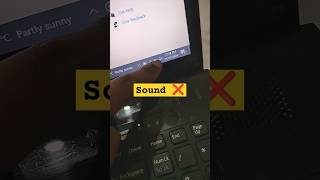 Sony Vaio Series Laptop Sound Audio Not Working Problemmacniteshkeyboardtricks2024short [upl. by Adley]