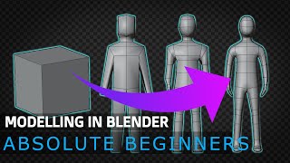 Tutorial Blender MODELLING For Absolute Beginners  Simple Human [upl. by Osman]