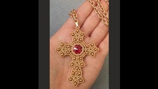 Ciondolo Croce DIY  Cross Pendant [upl. by Zosema]