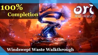 Windswept Waste 100 Map Completion  Ori and the Will of the Wisps [upl. by Silvanus]