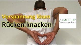 Verspannungen der Rückenmuskulatur lösen  Rücken knacken  Übung 2 [upl. by Neille]