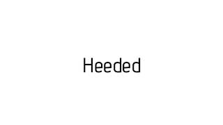 How to pronounce Heeded  Heeded pronunciation [upl. by Maxama]