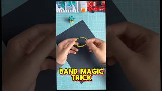 Learn This Easy Rubber Band Magic Trick to Impress Everyone  Simple Magic Tutorial shorts puzzle [upl. by Freudberg]