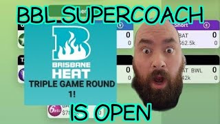 BBL 13 Supercoach  ITS OPEN First Look At The Fixture [upl. by Fleda]