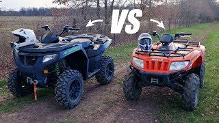 ATV Showdown 550 vs 700 Drag Race [upl. by Hildagarde]