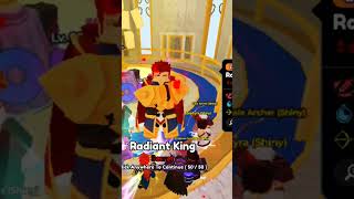 AnimeDefender  Radiant King animedefenders roblox robloxshorts [upl. by Aehsila842]