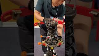 Strut replacement Compress strut spring in 10 seconds The best strut spring compressor SK3000 [upl. by Serles]