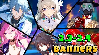 Version 23 and 24 Upcoming Characters Banners Roadmap including Reruns  Honkai Star Rail [upl. by Eveineg918]