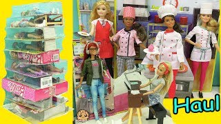 Giant Career Barbie Haul  Chef Rock Star Game Maker  More Dolls [upl. by Paolo]