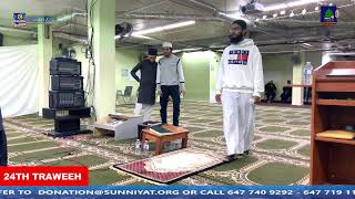 LIVE 24th TRAWEEH RAMADAN 24  MASJIDEAQSA BRAMPTON  MEEM TV [upl. by Zellner]