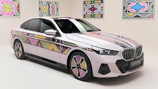 BMW’s latest art car is a colour changing tribute to an old 525i  2024 BMW i5 FLow Nostokana [upl. by Chamkis369]